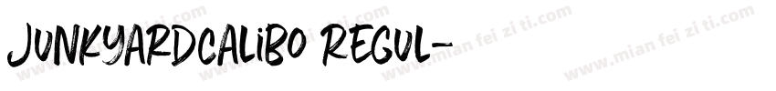 JunkyardCalibo Regul字体转换